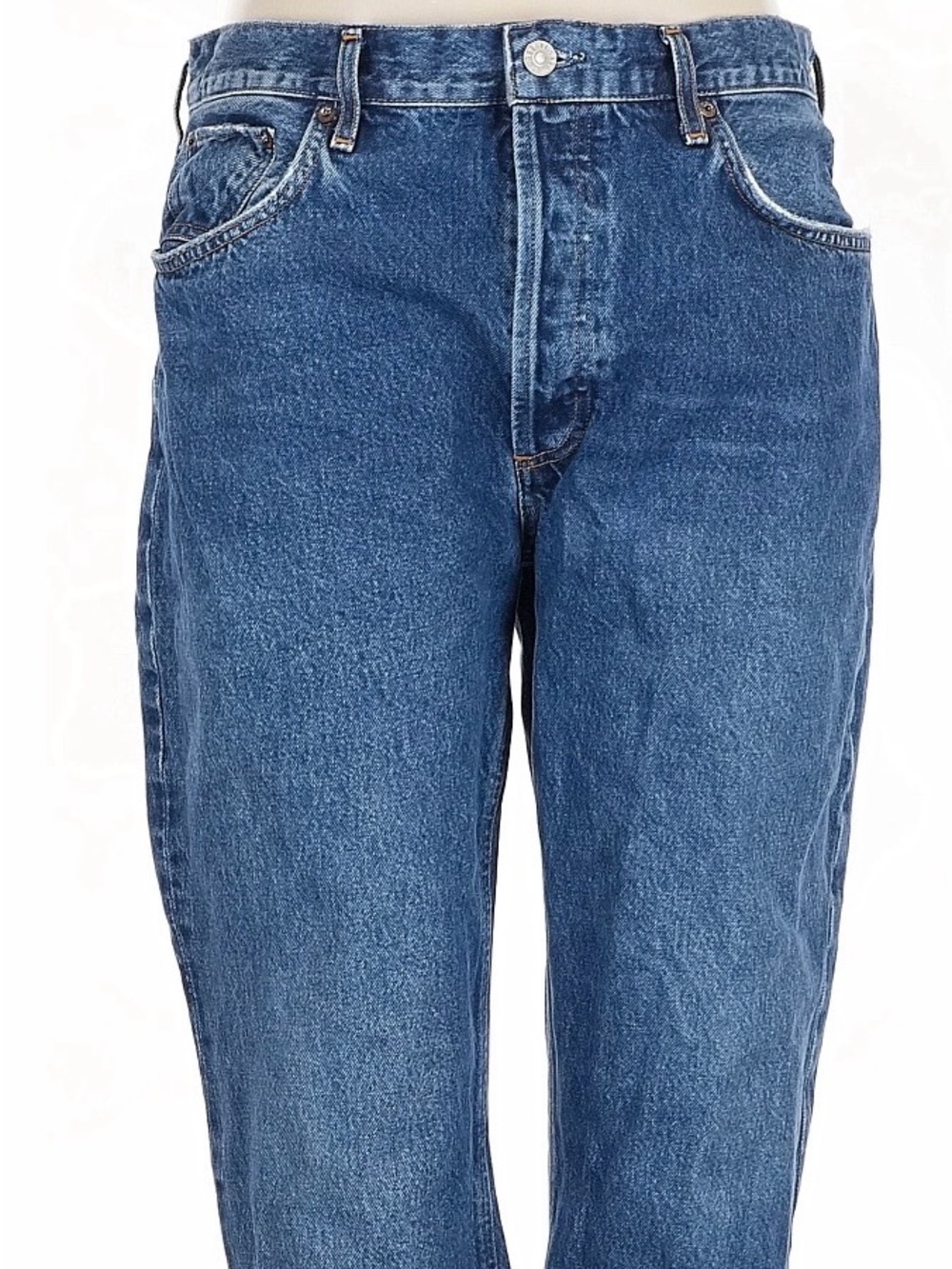 AGOLDE Riley Straight Leg Jeans in Classic Blue